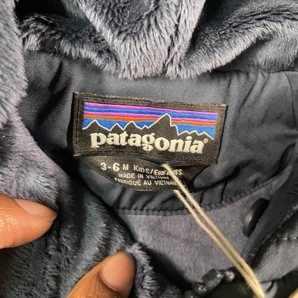 Patagonia Baby Quilted Puff Jacket Navy 3-6 Months - Picture 6 of 9